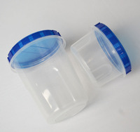 Boîte de rangement plastique étanche, boîte de stockage réutilisable hermétique de qualité alimentaire pour bonbons cookies noix injection rond en pp avec couvercle torsadé