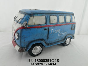 Hot Retro Pot Pot semen berbentuk mobil, Pot bunga penanam sukulen untuk taman & meja kerajinan Resin buatan tangan - Product Image 3