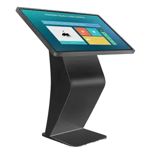 43 Inch Capacitive Touch Screen K Type Stand Digital Signage Information Checking Floor Guide LCD Inquire Kiosk Software