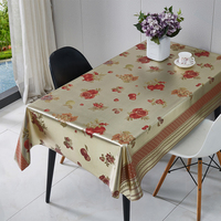Nappe en PVC métallisé à motif en spirale RNPT, avec support tissé, imperméable et facile à nettoyer, pour cuisine et salle à manger
