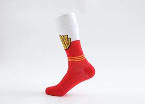 <span class=keywords><strong>Chaussettes</strong></span> pour femme au design amusant et mignon, motif frites et chips populaires, personnalisables - Product Image 3