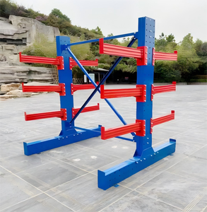 जंग सुरक्षा ऊंचाई समायोज्य और मोबाइल डिजाइन के साथ भारी शुल्क टिकाऊ स्टील कैंटिलीवर रैक - Product Image 5