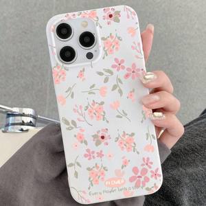 Suave estilo artístico Pantalla Completa Floral pequeño fresco Jelly TPU teléfono caso explosivo blanco pequeño patrón Floral Premium Ins caso - Product Image 3