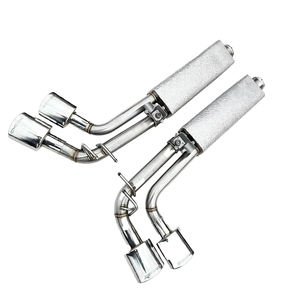 Système d'échappement universel pour Mercedes-Benz Classe G W464 W463A, en acier inoxydable, embouts de silencieux, épaisseur 1,5 mm, finition lisse - Product Image 1