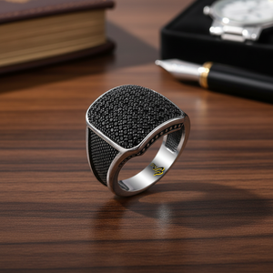925K Sterling <b>Silver</b> Design <b>Men</b> <b>Ring</b> - Product Image 3