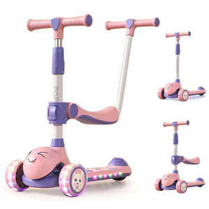 Mayorista Multifunción <span class=keywords><strong>3</strong></span> Ruedas Scooter Niños Scooter Bebé <span class=keywords><strong>3</strong></span> en 1 Patinete Niños Para Bebé Juguete - Product Image 6
