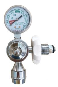 Tıbbi boğa burun oksijen regülatörü Schrader vana ile - Product Image 4