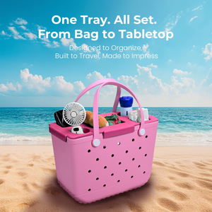 Beach Bag Accessories EVA Top Tray Organizer for Beach Bag and Beach Tote Bags with Cup Holders Snack Storage Insert Pool Travel - Product Image 5