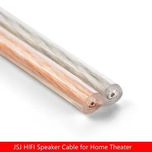 Cable de Altavoz DIY Hifi Transparente de Cobre OFC Calibre 20 para Cine en Casa, Sistema de <span class=keywords><strong>DJ</strong></span>, KTV y Audio de Coche, Línea de PVC de Alta Gama - Product Image 2