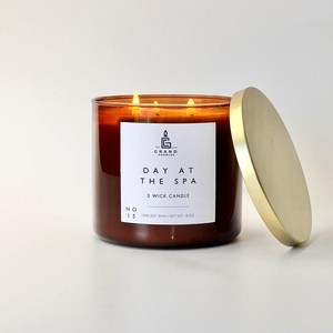 Bougie parfumée Lanjo en stock dans des pots en verre transparent, plusieurs parfums disponibles, vente en gros transfrontalière exclusive - Product Image 4