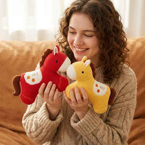 Aika Premium Festive Super Soft Plush Stress Relief Horse Stuffed Animal Toys 55cm Wholesale Gift - Product Image 1