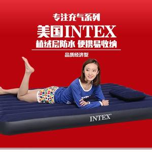 Colchón Inflable Intex Rectangular Doble 203x152x25cm de PVC, Colchoneta Inflable Ligera y Portátil para Camping, Uso en Interiores y Exteriores - Product Image 1