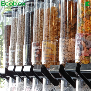 中国制造商库存充足，可批发出售密封重力式干果坚果分配器，用于保持散装食品的新鲜度更久 - Product Image 5