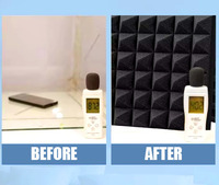 Panel Busa Akustik Polyester Kepadatan Tinggi MOTNS, Peredam Suara, Ubin Dinding, Penggunaan Hotel Modern, NRC 0.9~0.95