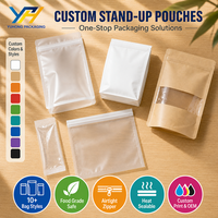 Sachet Doypack anti-fuite d'huile, imprimé couleur personnalisé, pour emballage alimentaire de graines grillées, noix, snacks frits et sacs de stockage pour la vente au détail
