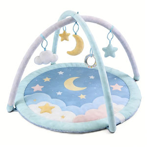 Tapis d'éveil lavable Ciel étoilé pour bébé avec jouets suspendus pour la chambre des enfants et les jeux de ramper - Product Image 1