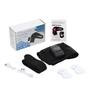 Masseur d'épaule chauffant pour physiothérapie, contrôle sans fil, vibration, compresse chaude, coussin de massage, appareil de thérapie pour les épaules pour usage quotidien - Product Image 2