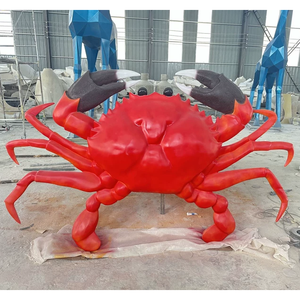 Promotion de Vente Directe Usine : Sculpture de Homard et de <span class=keywords><strong>Crabe</strong></span> en Résine de Fibre de Verre, Décoration Extérieure de Jardin, Style Pop Art Lumineux - Product Image 3