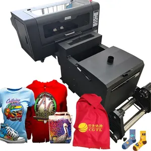 Digital Laserjet Pó Transferência Cor Máquina Automática Profissional 30CM Adesivos XP600 DTF Impressora Máquina