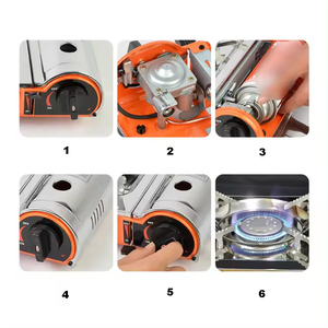 <span class=keywords><strong>Fornello</strong></span> da Campeggio Portatile Lyroe con Bombola di <span class=keywords><strong>Gas</strong></span> Butano Pieghevole - Product Image 4