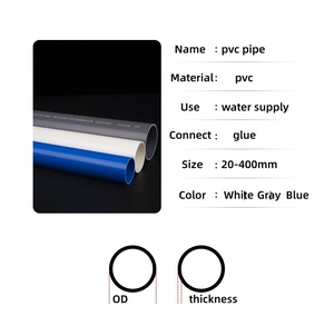 Tuyaux et raccords en <span class=keywords><strong>PVC</strong></span> en gros – Tuyaux en <span class=keywords><strong>PVC</strong></span> haute pression de qualité supérieure pour l'alimentation en eau - Product Image 4
