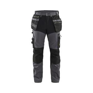BLAKLADER - 159918609699D100 Craftsman <b>trousers</b> with <b>stretch</b> Mid grey/<b>Black</b> - EAN 7330509845646 WORK <b>TROUSERS</b> - Product Image 1