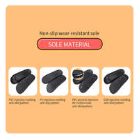 Sandales à enfiler avec semelle en caoutchouc PVC, pantoufles de haute qualité pour hommes, grandes tailles 24-48, faible MOQ disponible