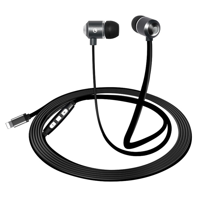 Good Quality Lightn Ing Wired Built in Mic 24 Bit Digital mfi Headphones for Mobile Phone Noise Cancelling Earphones