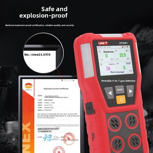 UNI-T UT334E+ Detector de Gas Portátil para Gas Combustible, Oxígeno, Dióxido de Azufre y Monóxido de Carbono - Product Image 2
