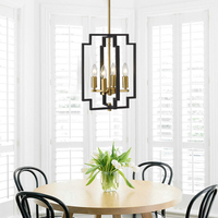 Lampu gantung Retro, gaya baru sederhana dapur E26 E27 60W 1 lampu 3 lampu 4 lampu 5 lampu