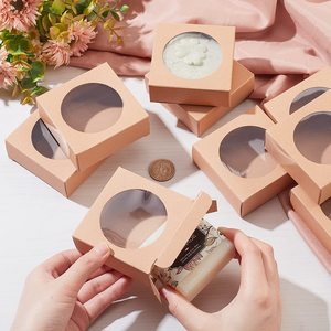 Bán Buôn Biểu Tượng Tùy Chỉnh Thân Thiện Với Môi Handmade Kraft Hộp Giấy Rỗng Thanh Nhà Làm Xà Phòng Bao Bì Cửa Sổ Thiết Kế Cho Tốt Hơn - Product Image 1