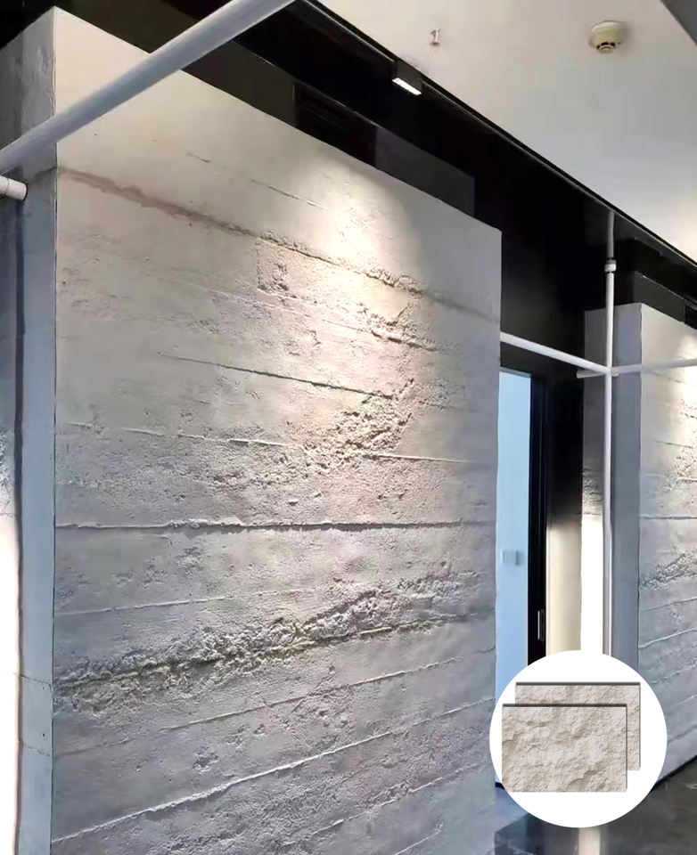 Stone Cladding Over Printed 3D Print Stone Wall Panel 93% Natural Quartz Modern Flexible Cladding ...