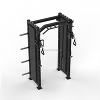 Máquina Smith de ejercicio para gimnasio en casa, entrenador multifuncional con Power Rack