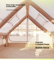 Tienda de Campaña Inflable de 12 m para las Cuatro Estaciones, Impermeable, de Tela Oxford 420D Gruesa, Anti-Espía, de Una Sola Capa, Portátil y de Montaje Rápido