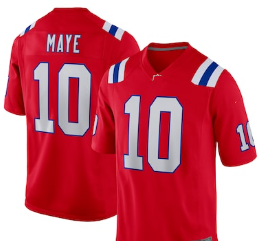 Erkek gençlik kadın amerikan futbolu Jersey New England 10 Drake Maye 8 Stefon Diggs 12 Brady dikişli Jersey nefes - Product Image 4