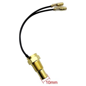 2 1/2 LED kỹ thuật số phụ tùng ô tô vôn kế & đo nhiệt độ nước cho xe hơi và xe tải 12V 24V cảm biến nhiệt độ động cơ + Volt Điện áp mét - Product Image 5