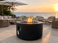 Brasero d'extérieur de style industriel pour feu de camp, pique-nique, terrasse, jardin