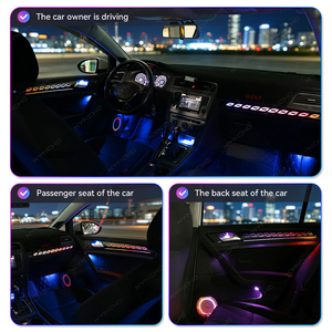 KYNCHO per VW Golf <span class=keywords><strong>7</strong></span> Kit Luci Ambientali Auto 64 Colori LED Controllo Bluetooth APP Stile Cubo Magico Galaxy Illuminazione Interna - Product Image 5