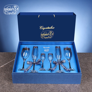 Eva Crystal Glass 6 Piece Set 301 400ml Dishwasher Safe Wine <b>Champagne</b> Dessert Glasses Gift <b>Box</b> - Product Image 3