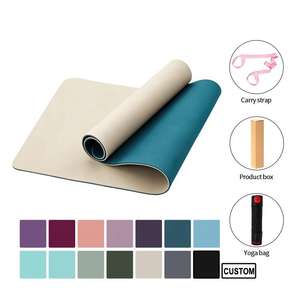 Tapete de Yoga Ecológico Blanco de 6mm de Caucho Natural Antideslizante e Impermeable, Tapete de Gimnasio con Logotipo Personalizado, Biodegradable - Product Image 2