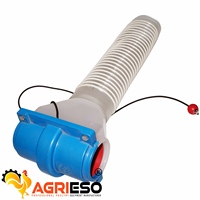 Système d'alimentation automatique pour élevages de poulets : Entrée de nourriture en plastique T-Drop pour ligne de chaîne de paniers pour poulets de chair, pondeuses et reproducteurs