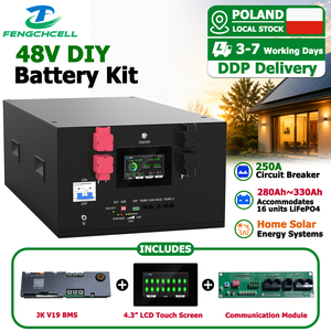 Poland Stock 16S JK 200A V19 BMS 48V <b>Diy</b> Battery Box Magazyny Energii Lithium Battery <b>Kit</b> Case for Energy Battery Assemble - Product Image 1