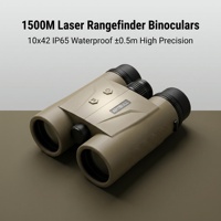 Jumelles télémètre laser 10x42 pour la chasse en extérieur, grossissement 10x, portée 1500m