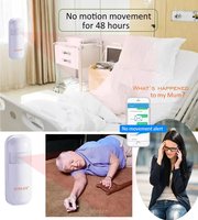 Botón de Pánico 4G con Llamada de Emergencia GSM SOS, Contacto de Emergencia para Personas Mayores y Discapacitadas, Llamada Telefónica por Voz, Montable en Pared, con Sensor PIR