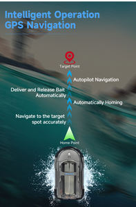 <span class=keywords><strong>Boatman</strong></span> Vulcan <span class=keywords><strong>Pro</strong></span> avec Gps et Sonar Fish Finder Echo Sounder Matériel de pêche 3KG Hopper 500m Télécommande Radio Rc Pilote automatique - Product Image 6