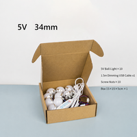Kit d'éclairage LED DIY pour miroir de maquillage 5V, ampoules décoratives pour miroir de dressing, lampe pour station de beauté