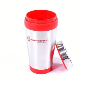 Tasse à café écologique, bouteille d'eau, thermos à double paroi, logo personnalisé par sublimation, tasse de voyage en acier inoxydable isolée sous vide avec poignée - Product Image 4
