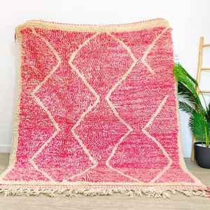 Moroccan Large Handmade Wool <b>Rug</b> Soft Hand Knotted Various Colors. Customizable Size for Living Room Hotels Abstract Cotton - Product Image 6