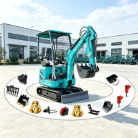 LIVRAISON GRATUITE Mini-excavatrice avec accessoire, 1,2 tonne, conforme EPA, nouvelle pelle sur chenilles pour usage agricole, excavatrice Kubota, petite machine d'excavation