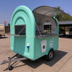 Carrito de Hot Dogs Personalizado 2025, Remolque de Helados, Camión de Comida Rápida Móvil Retro Estilo Americano - Product Image 1